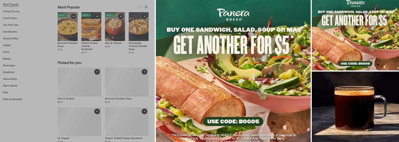 Panera Bread Menu