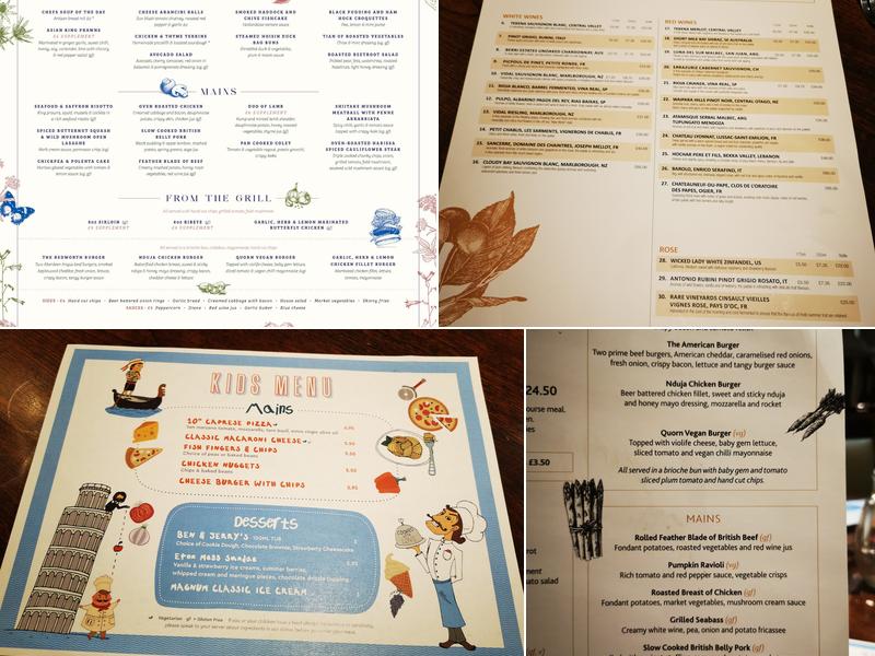 1744 at Redworth Hall Hotel Menu