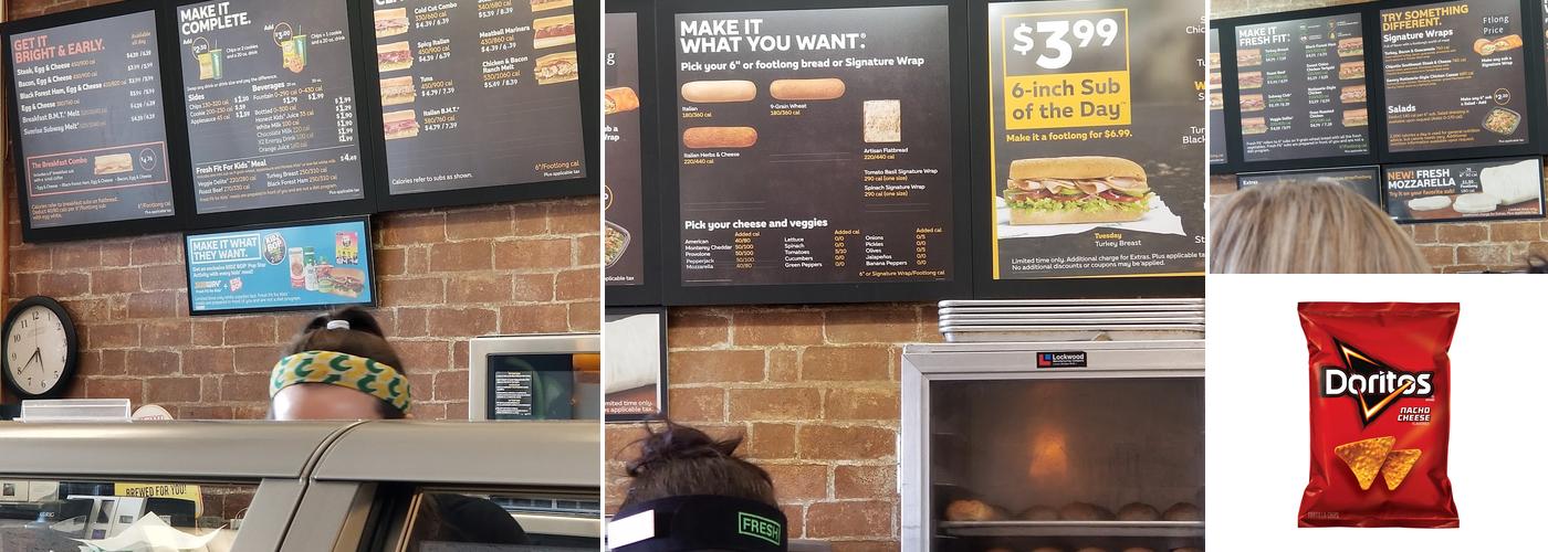 Subway Menu