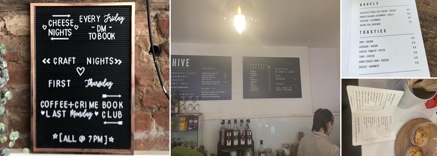 Hive Coffee Shop + Night Cafe Menu