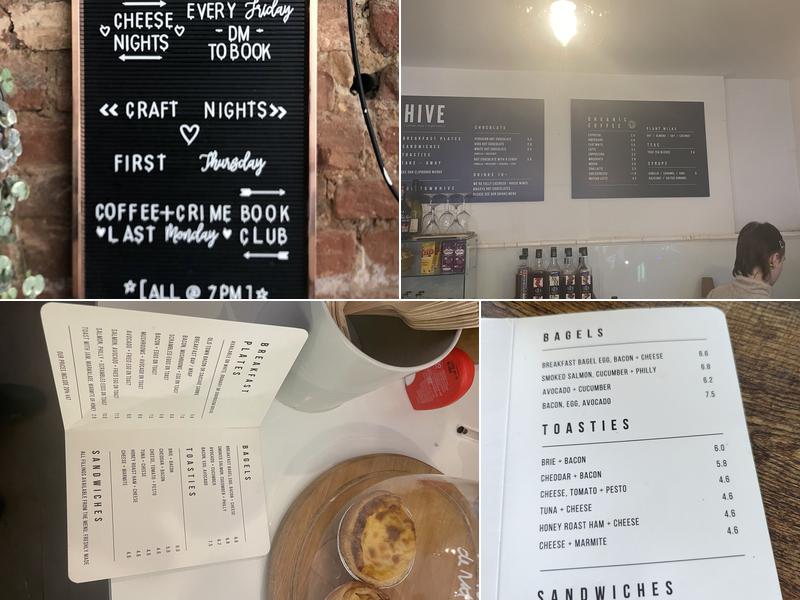 Hive Coffee Shop + Night Cafe Menu