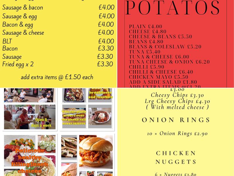 Sandwich Makers Diner Menu