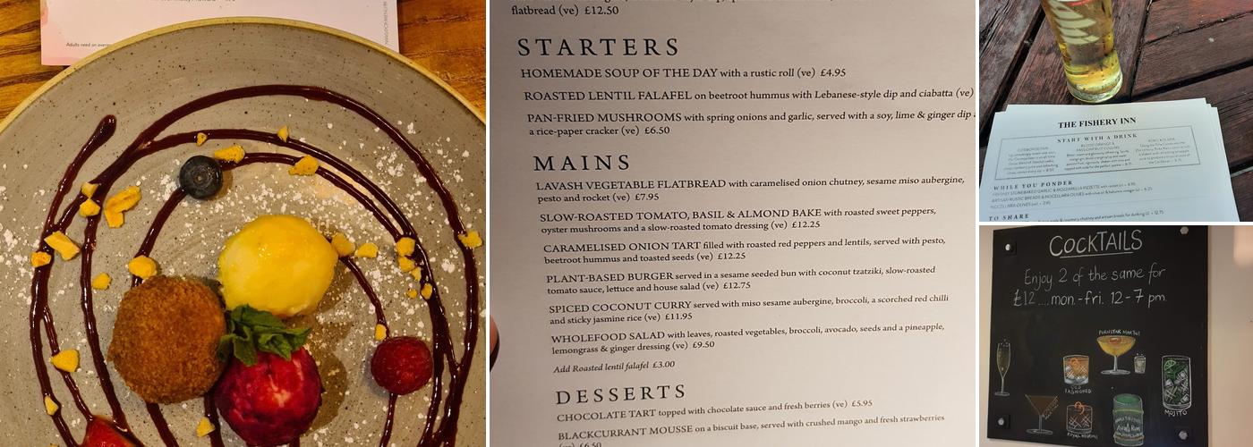 Fishery Inn Boxmoor Menu