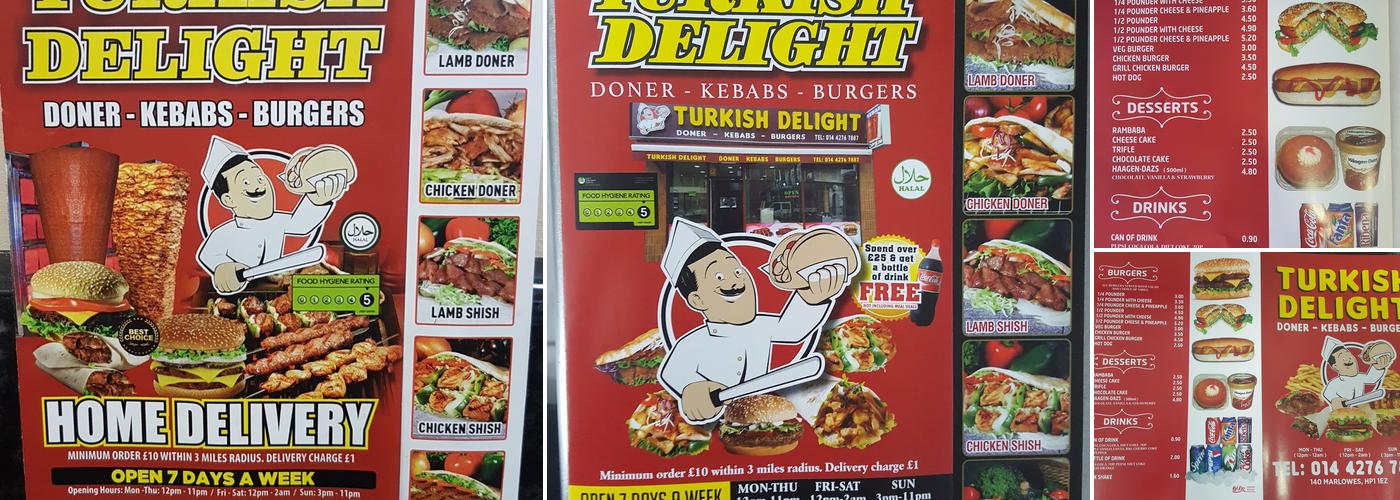 TURKISH DELIGHT Menu