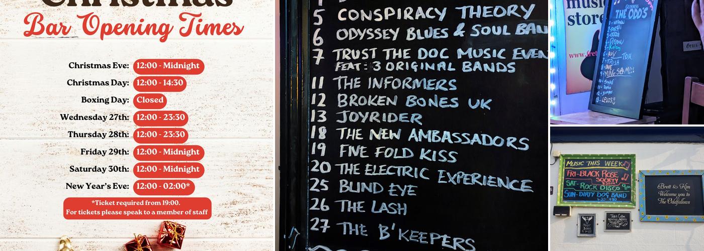 Oddfellows Arms Menu