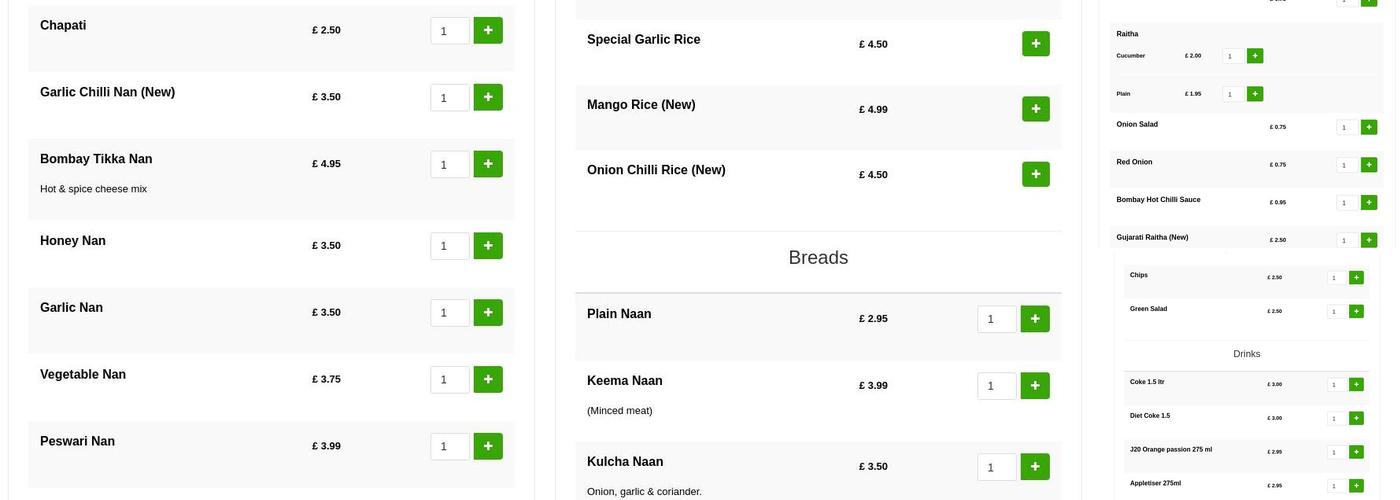 Bombay Spice Lounge( Formerly Guru) Menu