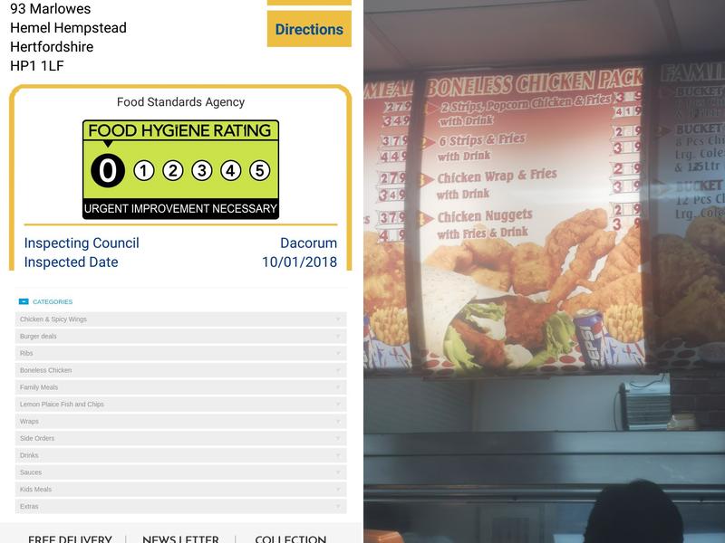 Crazy Fried Chicken Menu