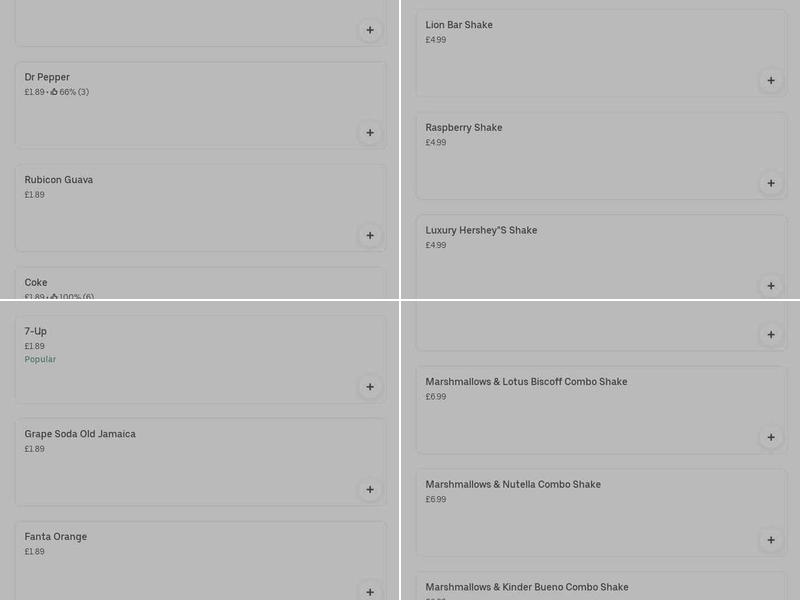 Fat Roosters Hertfordshire Menu