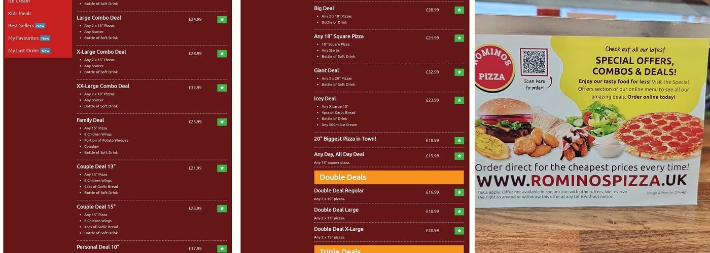 Romino's (Hemel Hempstead) Menu