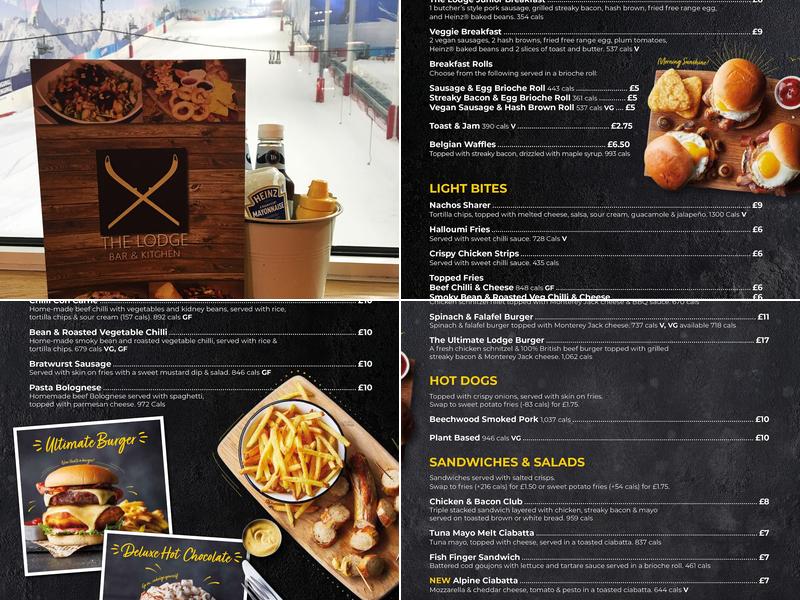 The Lodge Bar & Kitchen Menu