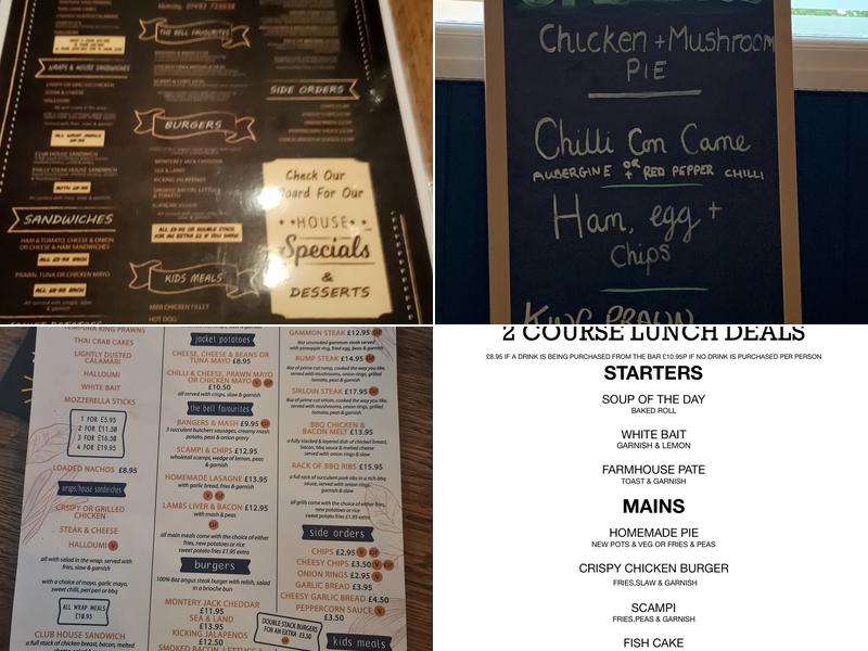 The Bell Public House Menu