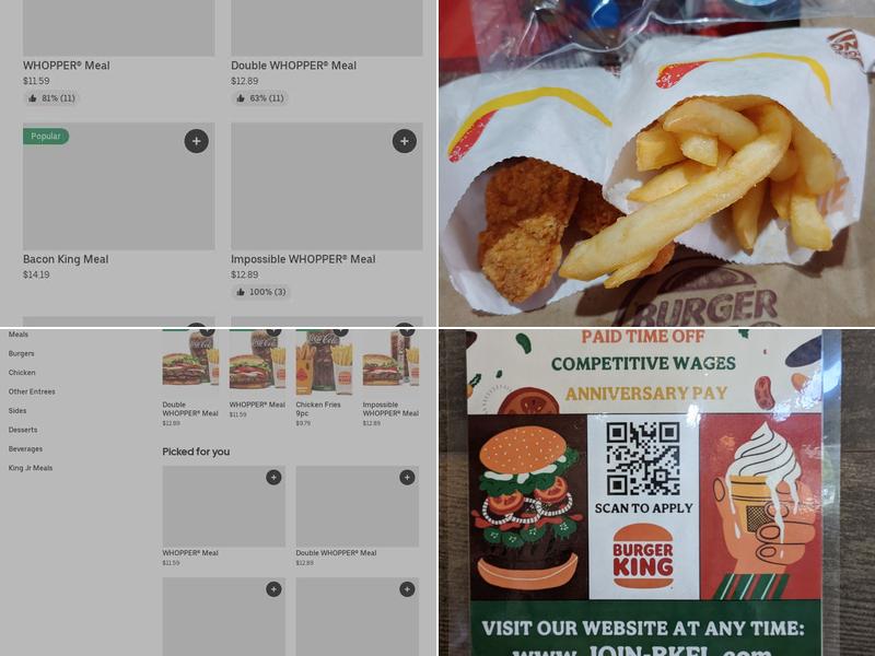 Burger King Menu