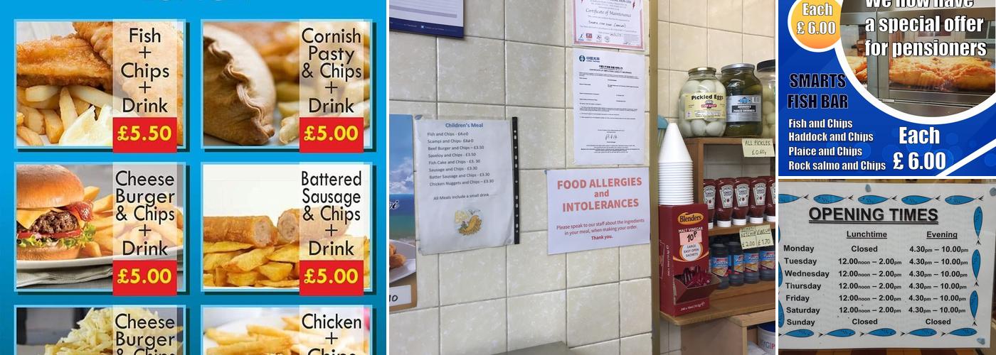 Smarts Fish Bar Menu