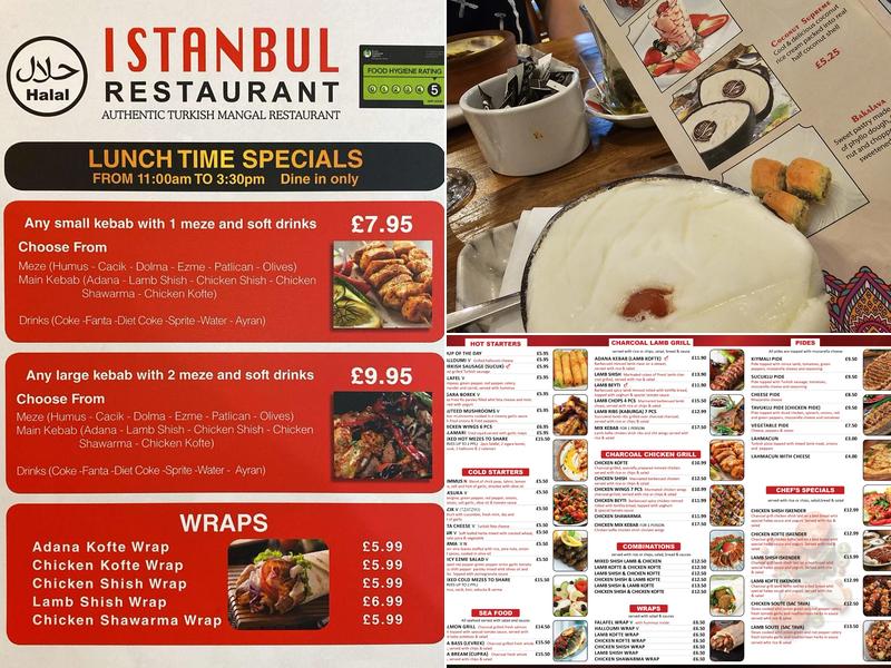 Istanbul Restaurant Menu