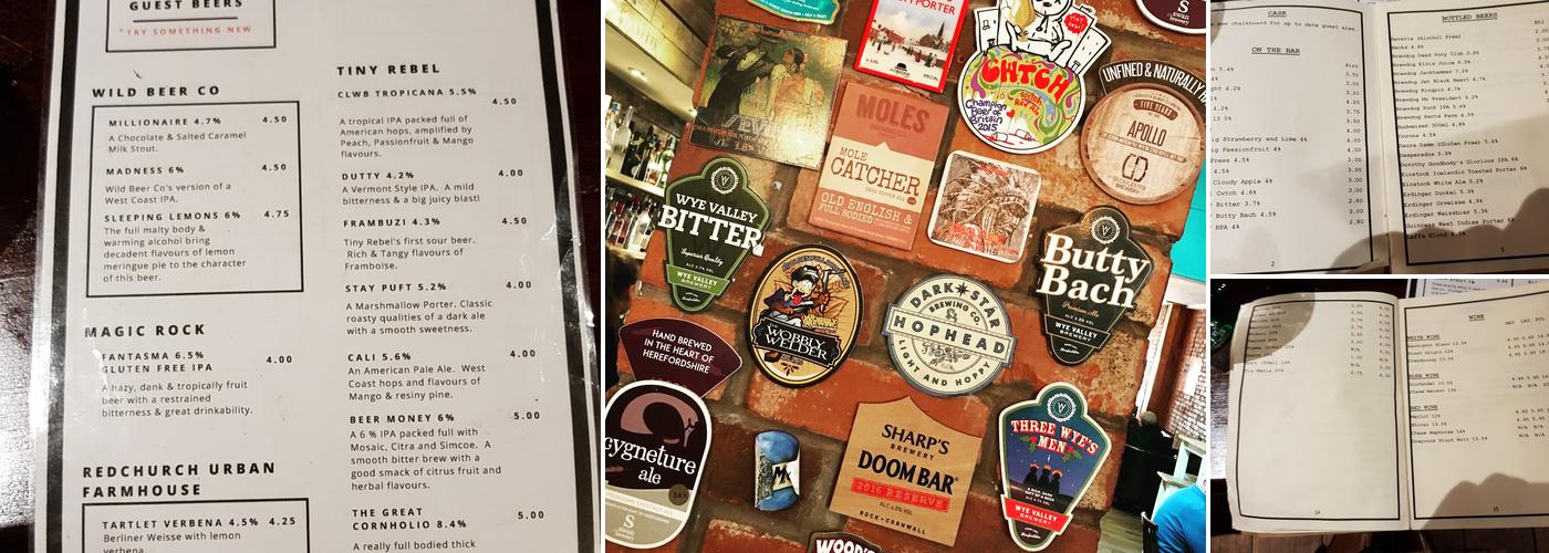 Gordon Bennetts Menu