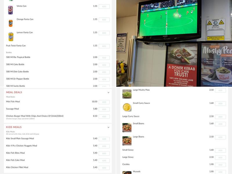 Whitecross Fish Bar Menu