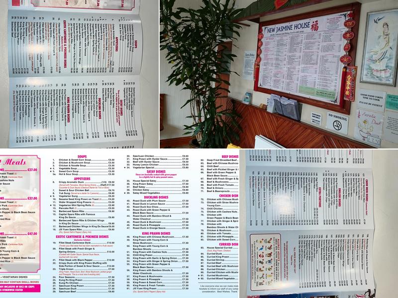 New Jasmine House Menu