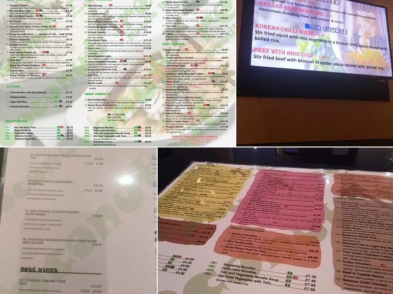 Coconut Tree Noodle Bar Menu