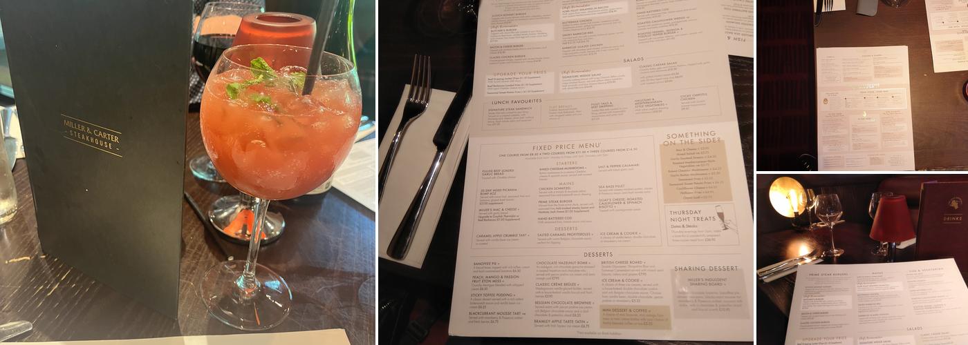 Miller & Carter Herne Bay Menu