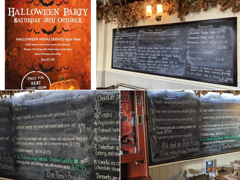 The King Ethelbert Inn Menu