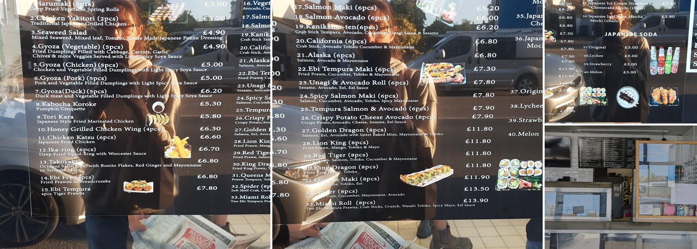 The Kings Fish Bar Menu