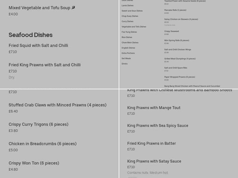 The Zhang Menu