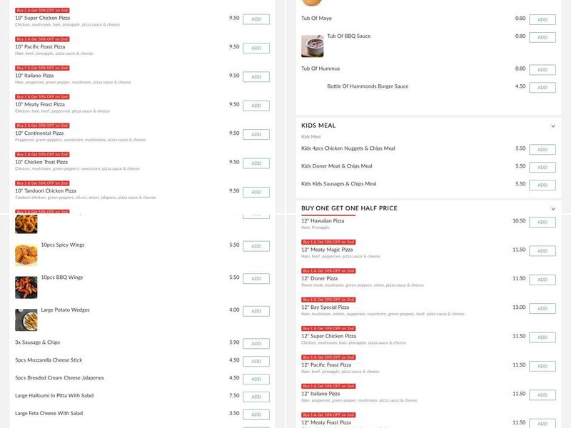 Bay Kebabs & Burgers ( Original )™️ Menu