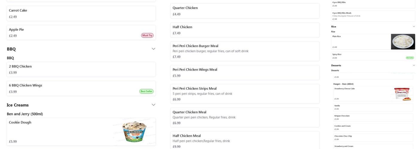 Mammas Menu