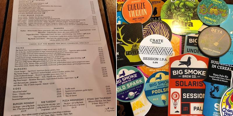 The Flintgate - Weybridge Pub Menu