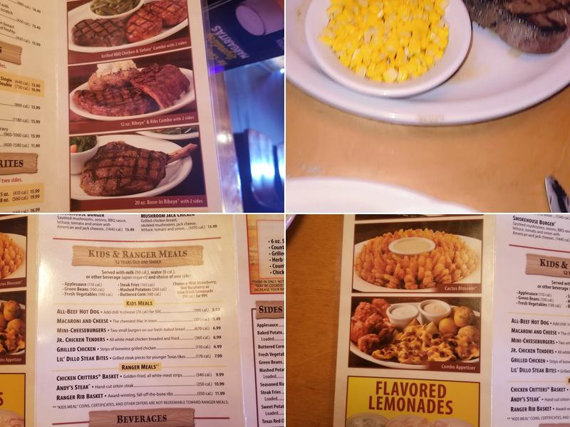 Texas Roadhouse Menu