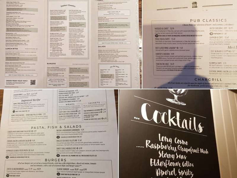 The Ashley Park Menu