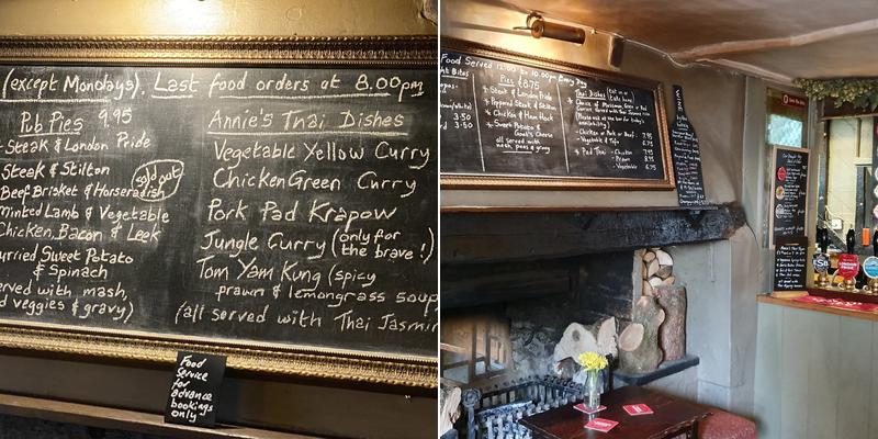 The White Horse Hertford Menu