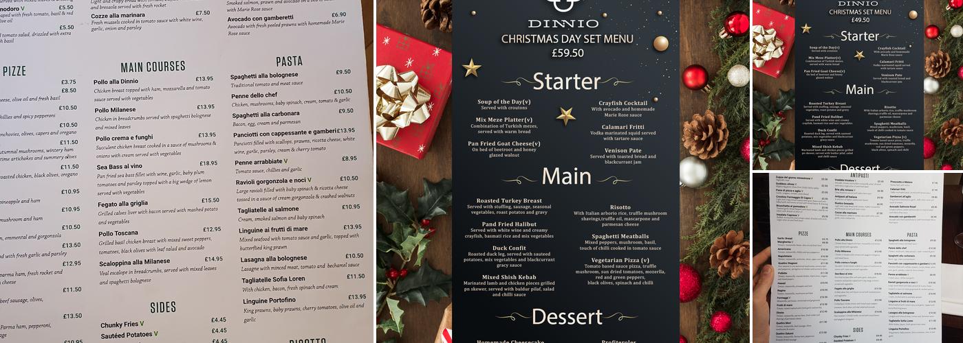 Dinnio Restaurant Menu