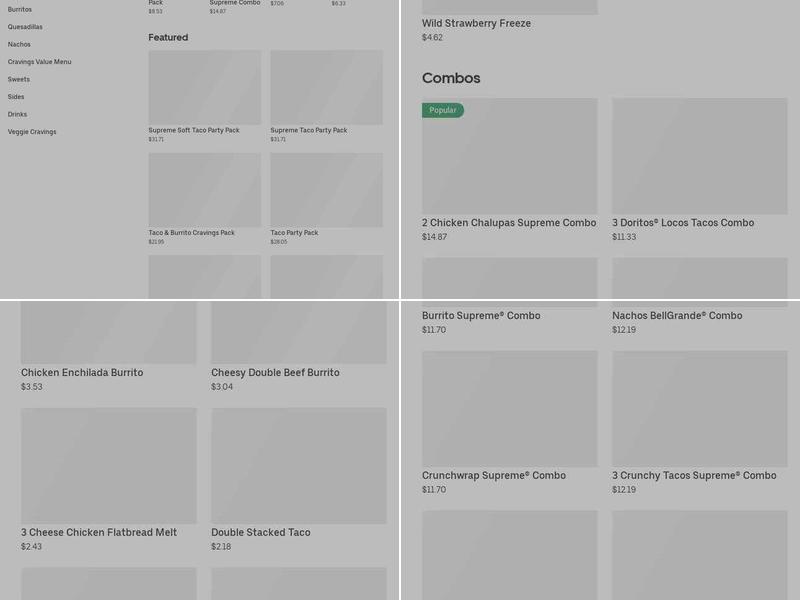 Taco Bell Menu