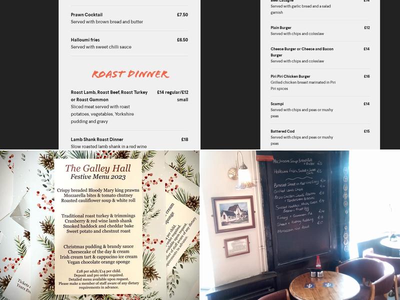 The Galley Hall Menu