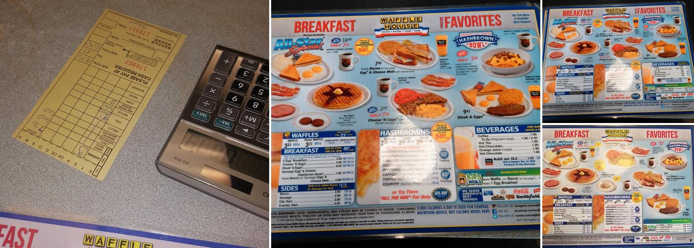 Waffle House Menu
