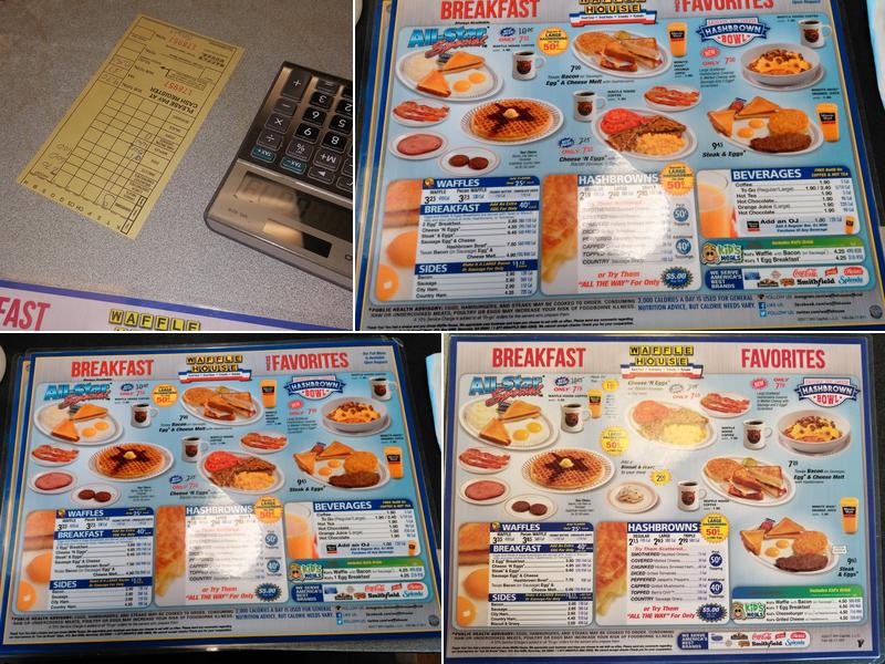 Waffle House Menu