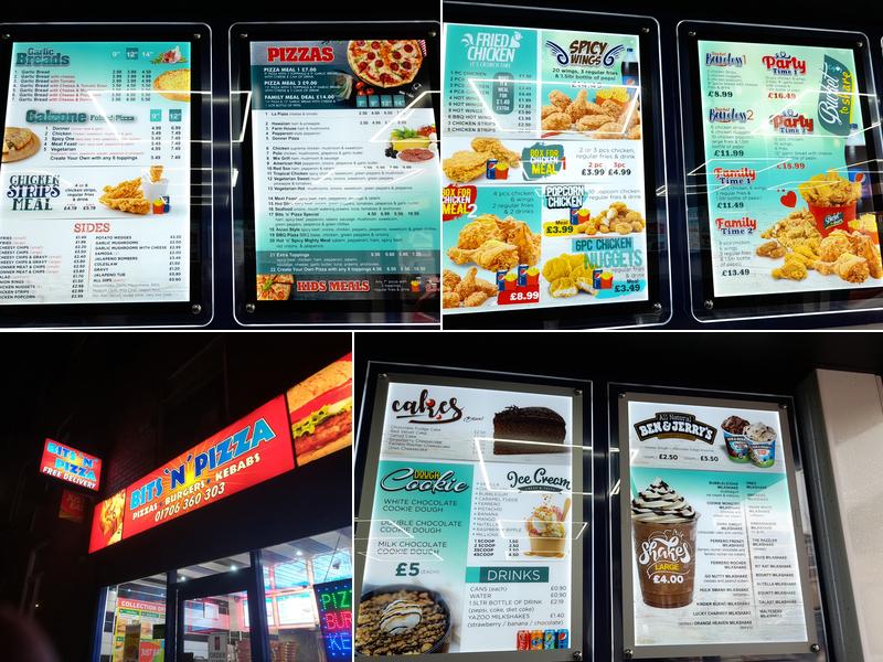Bits N Pizza Menu