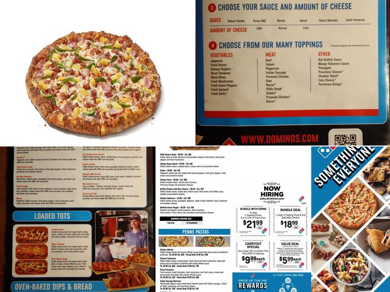 Domino's Pizza Menu