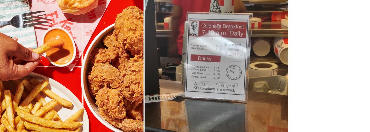 KFC Menu