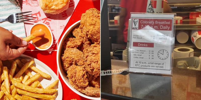 KFC Menu