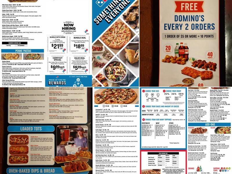 Domino's Pizza Menu