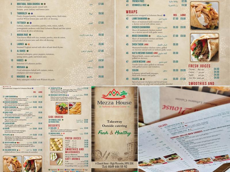 Mezza House Menu