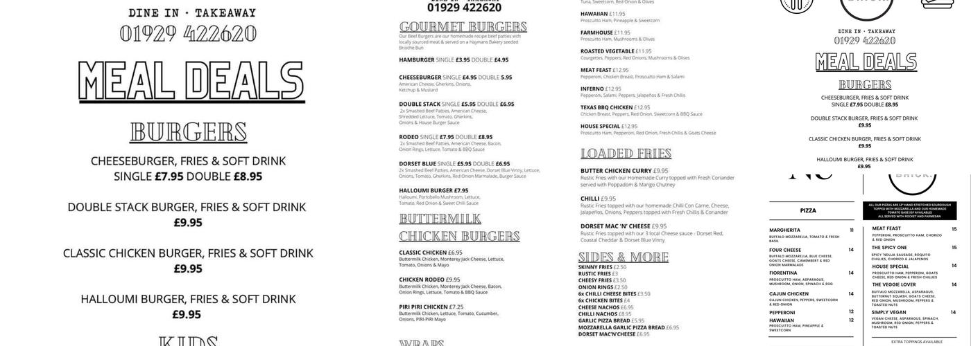 The Brick Takeaway Menu