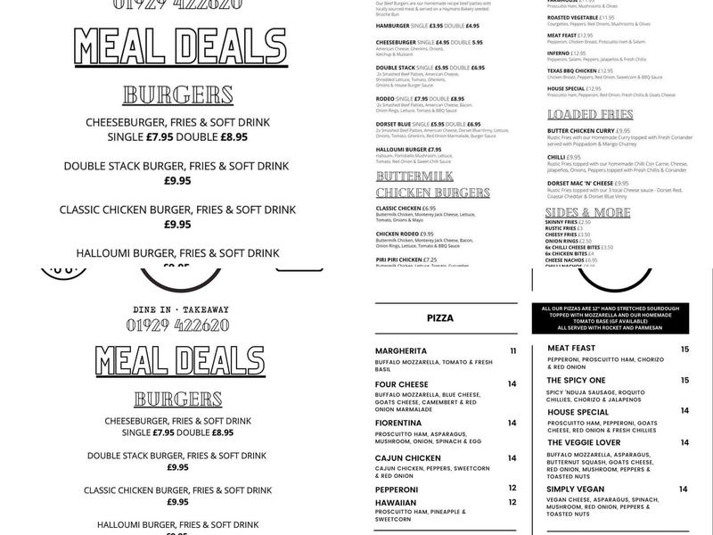 The Brick Takeaway Menu