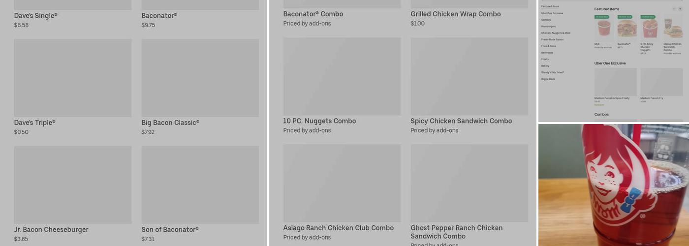 Wendy's Menu