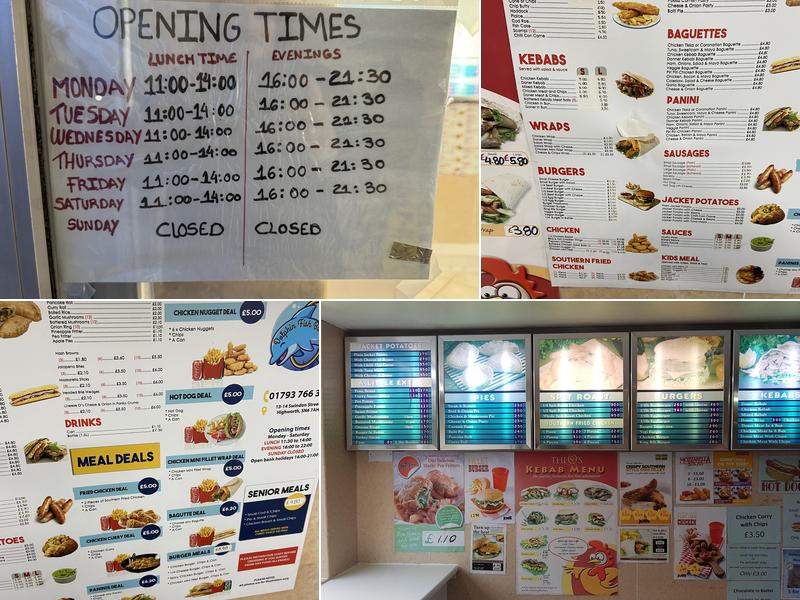 Dolphin Fishbar Menu