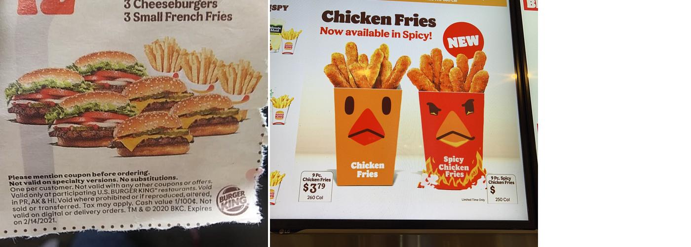 Burger King Menu