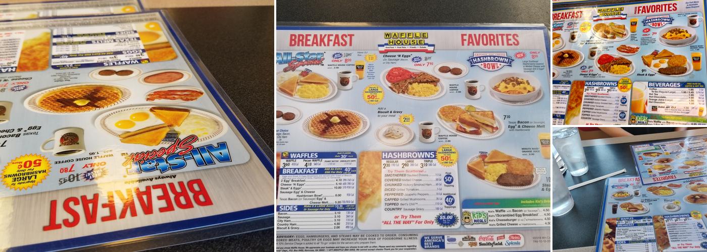 Waffle House Menu