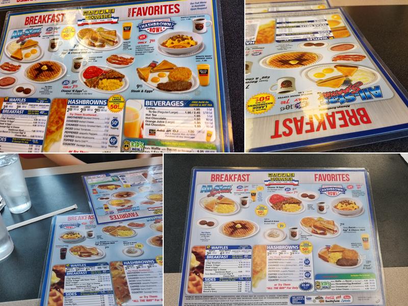 Waffle House Menu